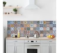 Wall Sticker Kitchen Wall Sticker Azulejos of Seville 180_x_60_cm 100% Made in Italy with Non-Toxic, fire Retardant and Water Resistant Ink