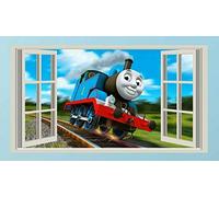 Wall Sticker Thomas Tank Engine,Sticker,Kids,Decal,Bedroom,3D,Wall Art,Mural