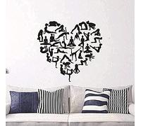 Wall Sticker Yoga Pose Wall Sticker Yoga Center Decoration Healthy Girl Vinyl Wall Poster Yoga Design Wallpaper 40X42Cm