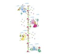 Wall Stickers 3 Sets for Bedrooms for Girls for Bedrooms Children Bedroom Height Growth Chart Measure Decor Vinyl Princess
