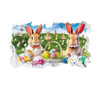 Wall Stickers and Murals | Cartoon Rabbit Removable Stickers | Background for Bedroom Wall Decoration - for Children's Room, Nursery, School, and Decorations