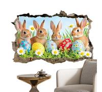 Wall Stickers and Murals - Removable Cartoon Rabbit Stickers | Holes Design Removable Wall Decals - for Children's Room, Nursery, School, and Decoration