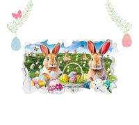 Wall Stickers and Murals - Removable Wallpaper with Rabbit Art, Rabbit with Holes Design, for Bathroom, Kindergarten, Playroom, Classroom School