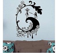 Wall Stickers and Murals The Nightmare Before Christmas Eve Wall Stickers Halloween Vinyl Decals Retro Movie Posters Dormitory Club Room Art Deco 42*57Cm