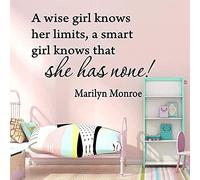 Wall Stickers Art Deco Decal Marilyn Monroe Children's Room Decoration 57Cmx82Cm