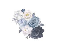 Wall Stickers Art Decor Wall Stickers Watercolor Rich Flower Group Living Room Sofa Background Bedroom Bedside self-Adhesive Painting Wall Decal Wall Art Sticker for Bedroom Home