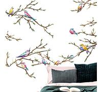 Wall Stickers Chinese Style Birds On Peel and Stick Vivid Lifelike