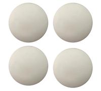 Wall Stickers Collision Mat Behind The Smart Lock Door Block Handle Buffer Mute Mat Silencer PVC Silicone Cushion 4PCS (White, One Size)