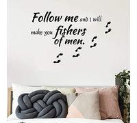Wall Stickers Come with Me, I Will Make You A Fisherman for Men Wall Stickers Vinyl Wall Art Decals Decoration Living Room Bedroom Art Deco Decals 43X67Cm