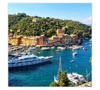 Wall Stickers Decor Photo Sticker 50x50cm Beautiful Yachts in Liguria Italy No. H10745M_NS1K