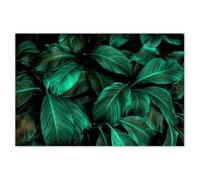 Wall Stickers Decor Photo Sticker 60x40cm Beautiful Turquoise Leaves No. H10696M_NS1E