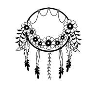 Wall Stickers Dreamcatcher Guardian in The Shadows 42x45.7cm Multi Color Selection Black