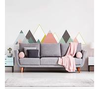 Wall Stickers for Living Room Bedroom Decoration Giant Scandinavian Mountains Kristal 80 x 120 cm