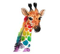 Wall Stickers Giraffe Wall Art Stickers Removable Self-Adhesive Stick On Wall Art for Bedrooms Living Rooms,Kids Wall Stickers for Girls and Boys,Wall Decals Tv Background Wall Art Decor