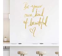 Wall Stickers Inspirational Quote Be Your Own Kind of Beautiful Motivational Saying Art Lettering Vinyl Decal Home Decor Wallpaper for Girls Bedroom Living Room Office Home Background Decoration