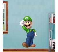 Wall Stickers Luigi Standing Decal Wall Sticker Decorative Art Smash Bros. Mural