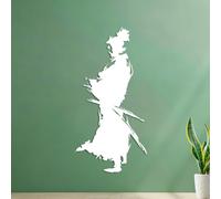 Wall Stickers Ninja Warrior Boy 40.8x81.9cm Tattoo Culture White