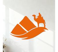 Wall Stickers Nomad Bedouin Desert Sand Barkhans Egypt 54.6x78.2cm Do not Damage the wall Surface Orange