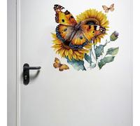 Wall Stickers Nursery Personalised - Wall Sticker Large Wall Decals Flowers Butterfly Wall Murals Floral Wall Decor for Living Room 0817