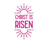 Wall Stickers Paster Paper Gospel Typography Christ is Risen 54.4x102.7cm Can Modify and add Information Rosered