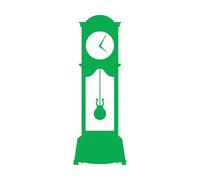 Wall Stickers Paster Paper Grandfather Clock 28x79.8cm Multiple Size Options Green