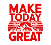 Wall Stickers Paster Paper Make to Day Great Posit 54x58.6cm Wall beautification Red