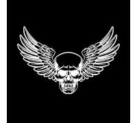 Wall Stickers Skull Bones Wings Scary Skeleton Death 32x49.5cm Multi Color Selection Small White