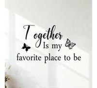 Wall Stickers This is US Together Bless This Home Wall Decor Signs 54.6x92.9cm Waterproof Black