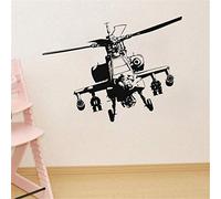 Wall Stickers,Wall Sticker Vinyl Military Helicopter Adhesive Wall Sticker Wall Murals Home Decoration 28X42Cm