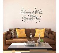 Wall Stickers We Made A Wish and You Came True Stickers PVC Wall Decor 56Cm*37.5Cm