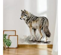 Wall Stickers Wolf Wall Art Stickers Removable Self-Adhesive Stick On Wall Art for Bedrooms Living Rooms,Kids Wall Stickers for Girls and Boys,Wall Decals Tv Background Wall Art Decor