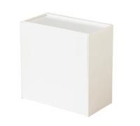 Wall Storage Container - ABS 17 x 9.2 x 17 cm, Dustproof | Canister Holder Half Lid and Wall Mount Storage for Bathroom, Kitchen, Bedroom, Mobile Phone, Toiletries