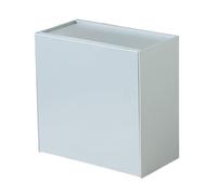 Wall Storage Container - ABS 17 x 9.2 x 17 cm, Dustproof | Canister Holder Half Lid and Wall Mount Storage for Bathroom, Kitchen, Bedroom, Mobile Phone, Toiletries