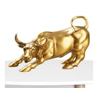 Wall Street Bull Art, Resin Charging Bull Fortune Decor | for Stock Market
