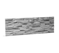 Wall!Supply Wallsupply Ultralight Benevento Stone 3D Media Wall Panels Tiles Eps, 6Pcs 0.6M² Grey