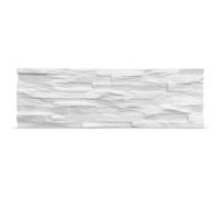 Wall!Supply Wallsupply Ultralight Benevento Stone 3D Media Wall Panels Tiles Eps, 6Pcs 0.6M² White