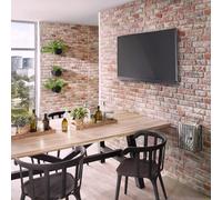 Wall!Supply Wallsupply Ultralight Loft Rustic Red Brick Effect Hd Printed 3D Wall Panels Eps, 4Pcs 2.4M²