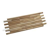 Wall!Supply Wallsupply Ultrawood Reeded Round Reclaimed Solid Teak Wood Panels, Wall Cladding 3D Interlocking Tiles, Single Piece