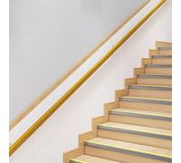 Wall Support Banister for Elderly Kids Handicap Safety, Hallway Loft Stairs Handrail Wooden Commercial Barrier-Free Non-Slip Stairway Railing Home Office Mall,18ft/548cm