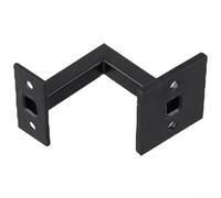 Wall Support Handrail Bracket In Black For Stair Bannister Strong Balustrade Fitting Made From Stainless Steel For Indoor Outdoor Use For Across Gyms Schools Offices Halls For Ramps And Diy Projects