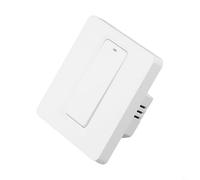 Wall Switch 1/2/3 Gang 600W Voice Control Timer Schedule Neutral Wire Required Compatible with App UK 86 Type Panel White(1 gang)