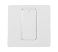 Wall Switch 600W 1-2-3 Gang 86 Type for App Voice Control Remote Timer White Compatible with UK Electrical Systems(1 Gang)