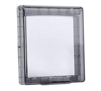 Wall Switch Cover 86 Type Socket Waterproof Dustproof Box for Office Kitchen Clear Grey