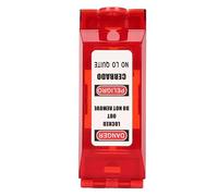 Wall Switch Flip Cover, Red Flame Retardant Electrical Safety Locking Device - High Visualization, Durable ABS Acrylic, Industrial Power Isolation