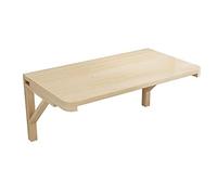 Wall Table Foldable for Kitchen, Wall-Mounted Drop-Leaf Table, Folding Computer Desk for Home Small Spaces, Corner Space Saving Floating Dining Table, Laptop Desk Bedside