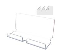 Wall Tablet Holder, Acrylic Cellphone Stand, Clear Phone Mount, Universal Device Holder, Modern Wall Stand, Home Office Accessory, Kitchen Gym Display, Retail Store Mount, Hotel Hospital Organizer