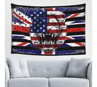 Wall Tapestries Britain British Flag State Flag America Flag Lion Head King Tapestry Décor Wall Hanging Bedroom Aesthetic Art Poster For Living Gift Dorm S