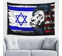 Wall Tapestries Israel Flag Handsome American Lion Head Tapestry Aesthetic Wall Hanging Bedroom Aesthetic Tapestries For Dorm Room Home Decor L