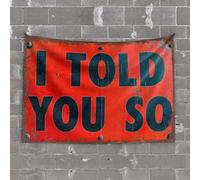 Wall Tapestry For Bedroom I Told You So Tapestry Funny Sogns Man Cave Decorations(100X150CM)