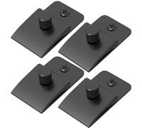 Wall Tapestry Hangers - 4 Tapestry Blanket Clips, Convenient Quilt Wall Hanger | Practical Fashionable Blanket Wall Hanger Clamps, Home Carpet Ornament Indoor Wall Decoration, 2.52x0.79inches Black